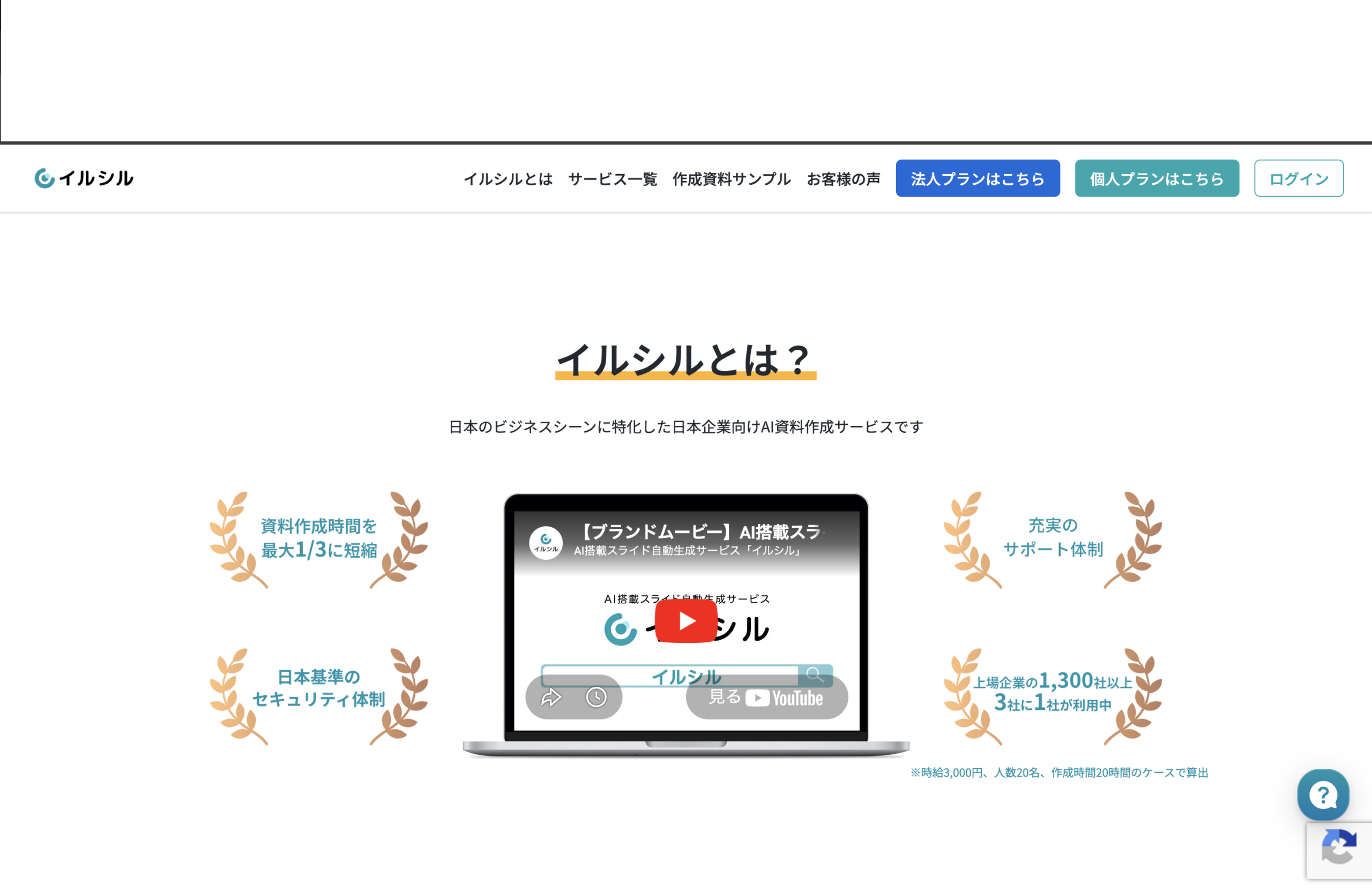 イルシルのトップページ