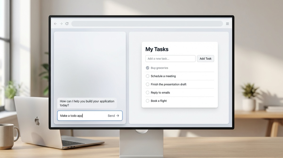 ブラウザ型AIアプリ開発ツールのイメージ